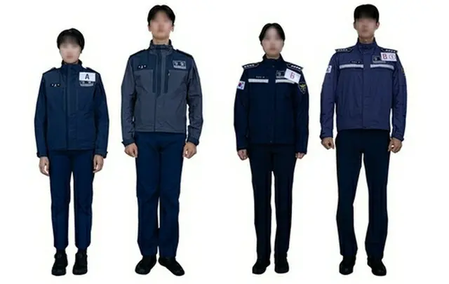 警察官の制服の試作品（警察庁提供）＝（聯合ニュース）≪転載・転用禁止≫