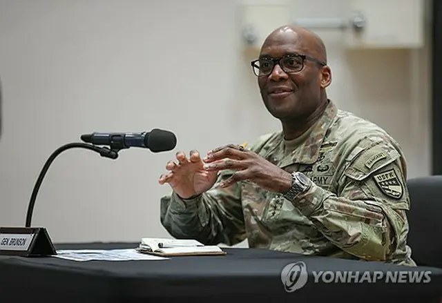 ブランソン司令官（在韓米軍提供）＝（聯合ニュース）≪転載・転用禁止≫