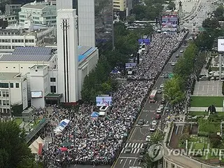 １５日の解放記念日にソウル都心で集会　交通規制で渋滞予想