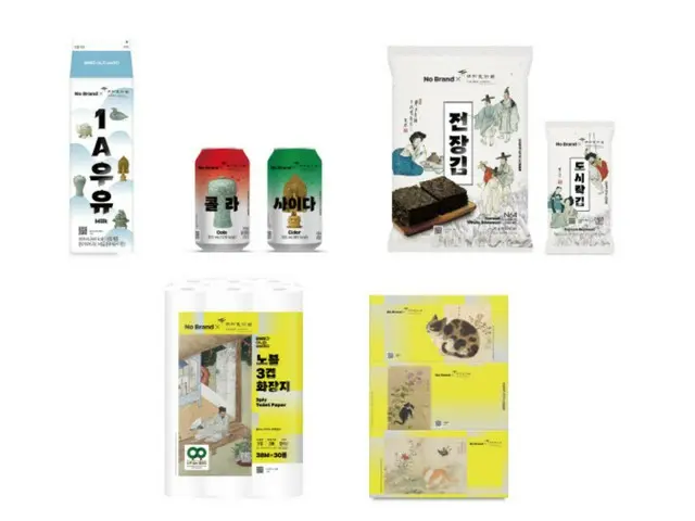 EマートPB商品で光復80周年特別版を販売、朝鮮時代の風俗画あしらう＝韓国