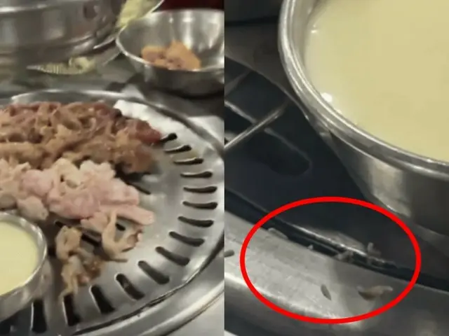 鉄板にうじ虫がうようよする映像…韓国料理のイメージ悪化に飛び火？＝韓国