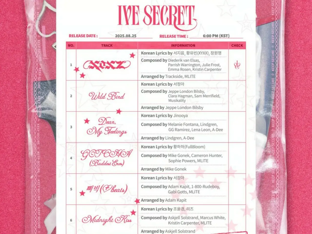 限定お値下げ】IVE secret makestar リズ直筆サイン9/13 限定お値下げ