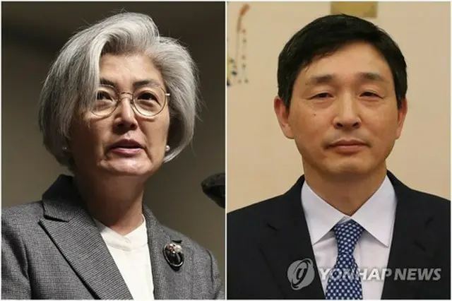 李赫氏（右）と康京和氏（ともに資料写真）＝（聯合ニュース）