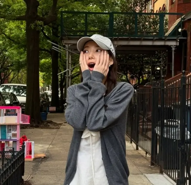 パク・ミニョン、おさげ頭も良く似合う