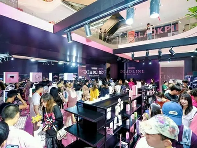 ＢＬＡＣＫＰＩＮＫのポップアップストア（ＹＧエンターテインメント提供）＝（聯合ニュース）≪転載・転用禁止≫
