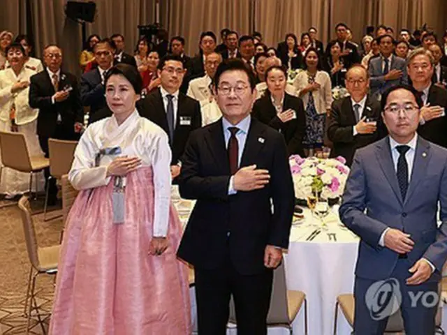 李大統領　在米韓国人と懇談会＝両国関係発展へ役割要請