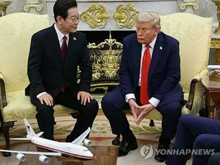 トランプ氏「金正恩氏と年内に会いたい」　韓米首脳会談で