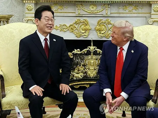 李大統領とトランプ氏　初の首脳会談終了＝約２時間２０分