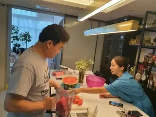 ペク・ジョンウォン、妻ソ・ユジンの親友イ・ユンジンさんとソダ姉弟にスイカジュースからお肉のフルコースを接待