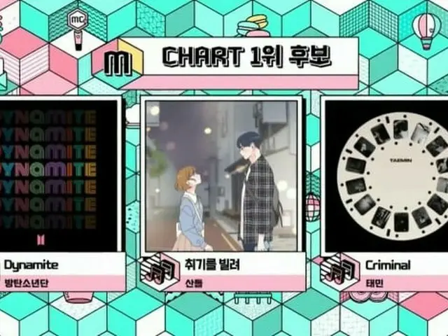 「ショー！音楽中心」「BTS（防弾少年団）」4冠王なるか？... テミンvsサンドゥルとの1位対決！
