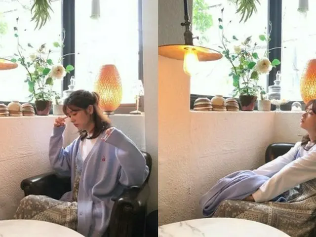 女優チョン・ソミン、座ってるだけでも清純美あふれる日常