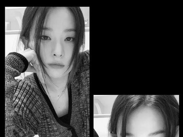 「Red Velvet」スルギ、モノクロ写真だとより雰囲気があって“シックさ発散”