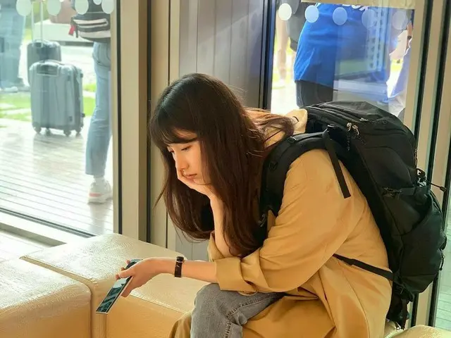 スジ「スタートアップ」撮影中にキャッチされた清純美貌“待機し疲れたソ・ダルミ”