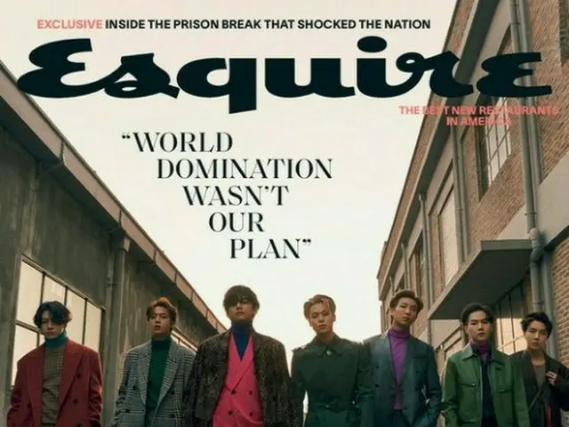 「BTS（防弾少年団）」、“世界征服の勝利者”…米「Esquire」の表紙飾る