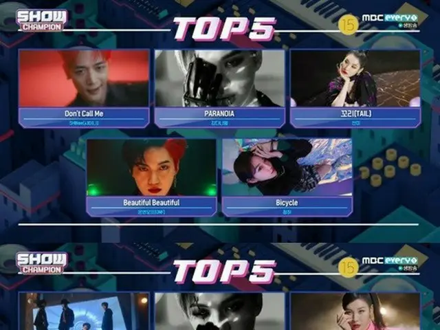「SHINee」、「Don't Call Me」で出演せずに1位に…「SHOW CHAMPION」