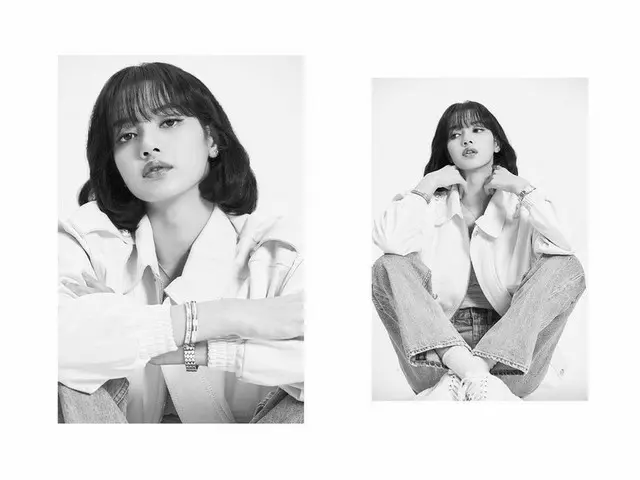 「BLACKPINK」リサ、モノクロで雰囲気のある強烈な存在感