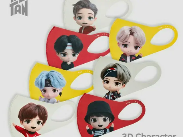 「BTS（防弾少年団）」のキャラクター“TinyTAN”のマスクが全世界14ヶ国に輸出