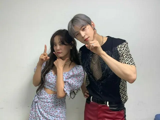 「gugudan」出身キム・セジョン、「ミュージックバンク」の控室でチャ・ウヌ（ASTRO）やキム・ジェファンとツーショット