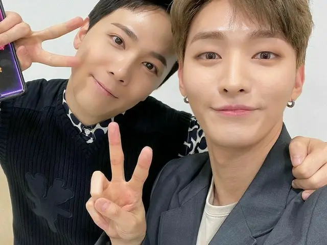 「FTISLAND」イ・ホンギ＆「Wanna One」出身ユン・ジソン、軍友のほっこりツーショット