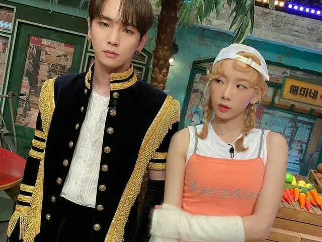 「SHINee」Key（キー）、テミンの「WANT」の衣装を着てテヨン（少女時代）とパシャッ…“来週も驚きの土曜日!”