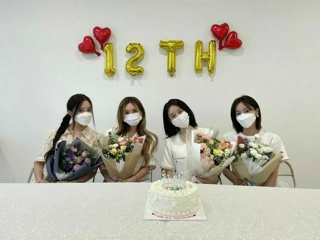 「T-ARA」ジヨン＆ヒョミン＆ウンジョン＆キュリ、デビュー12周年を一緒にお祝い