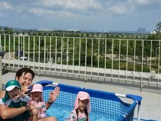 Maybee♥ユン・サンヒョン、3姉弟のために屋上ウォーターパーク開園…幸せ満点の笑顔