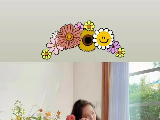 女優ハン・ジミン、花もうらやむ秋の女神美貌