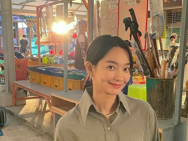 女優シン・ミナ、ラブリーなえくぼ美女