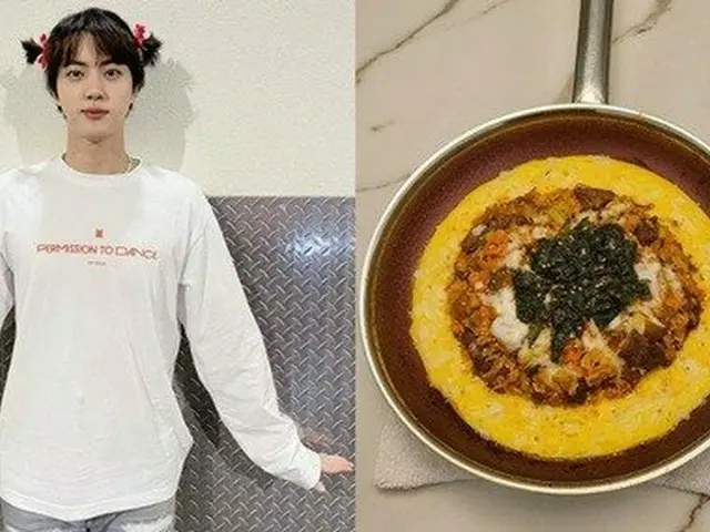 「BTS（防弾少年団）」ジン、親しいイ・ヨンボクシェフのフライパンにチャーハン...ハンサムだが料理も上手