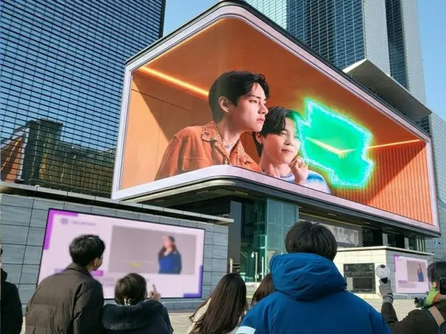「BTS（防弾少年団）」のNAVERウェブトゥーンキャンペーンの超大型屋外広告が登場!!