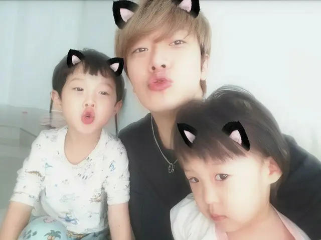 「FTISLAND」チェ・ミンファン、息子と娘と一緒にかわいい3児のパパ