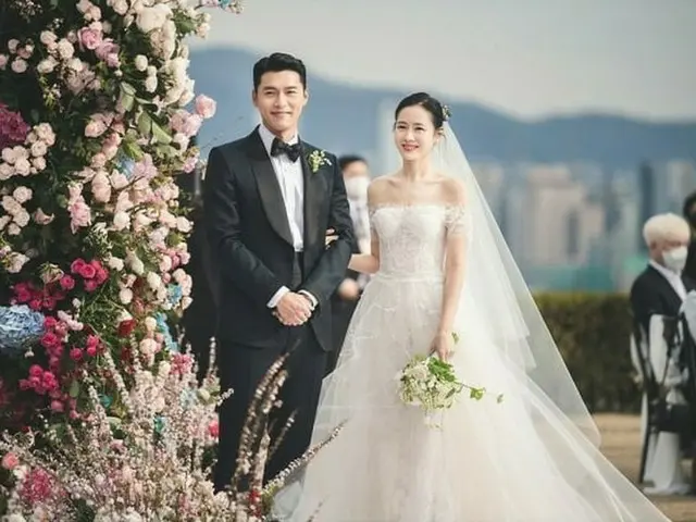 ヒョンビン♥ソン・イェジン、結婚式写真を追加公開…まるで童話のワンシーン