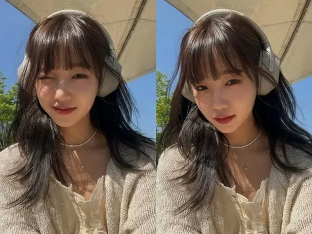 「Weki Meki」チェ・ユジョン、驚きの小顔を認証…顔が小さいの？ヘッドホンが大きいの？