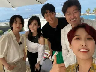 ジェジェ、IU＆カン・ドンウォンら「ベイビー・ブローカー」の俳優たちと撮ったカンヌでの写真を公開