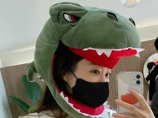 女優パク・ボヨン、恐竜のかぶりものかぶってかわいい魅力…ほんとにアラサー?