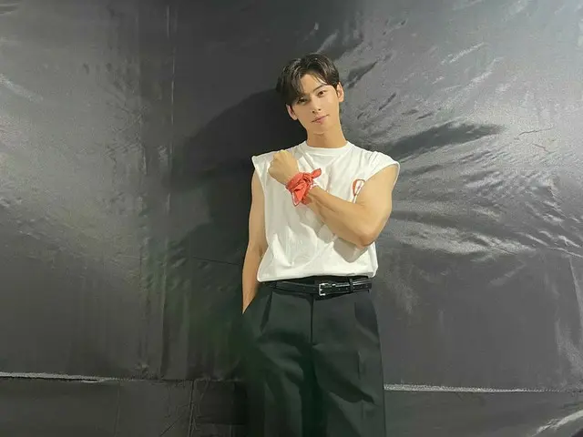 チャウヌ（ASTRO）、完ぺきな全身ショット…顔の天才に身体比率の天才まで