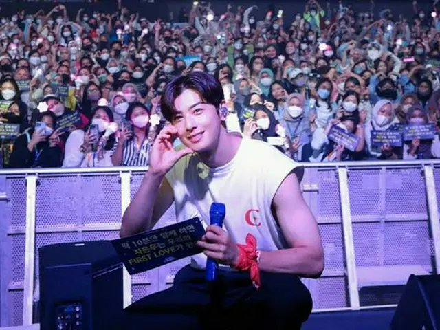 チャウヌ（ASTRO）、インドネシアでのソロファンミーティング盛況に終える…“幸せな思い出として残ることを”