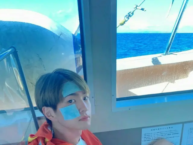 「SHINee」オンユ、沖縄で撮った写真を公開…“船に乗ったよ”