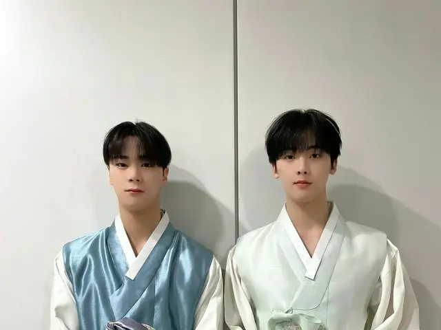 「ASTRO」ムンビン＆ユンサナ、韓服着て“秋夕”のあいさつ
