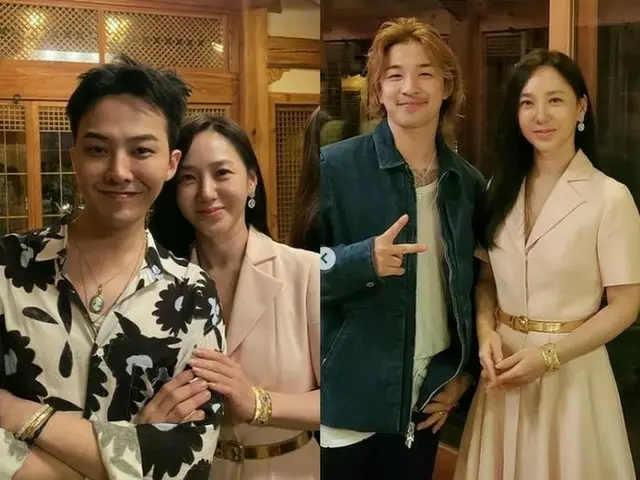女優パク・ジュミ、G-DRAGON＆SOLとの優雅なツーショット公開