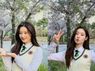 「DIA」チョン・チェヨン、桜よりきれいな笑顔…“本番死守”をお願い