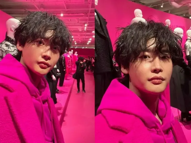 俳優イ・ジョンソク、ホットピンクコーデも似合う美しい男