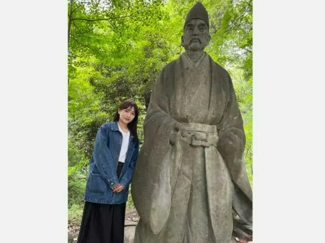 福田愛依、夫畠山重忠像と2ショット公開！大河出演の感想も語る