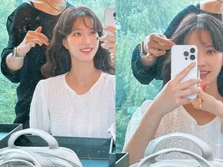 女優イム・スヒャン、なんとも明るい笑顔…鏡のセルフィー撮影して「幸せ」