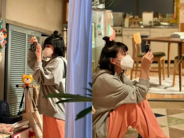 『ファーストペンギン！』奈緒、セットの小道具を撮影するオフショット公開
