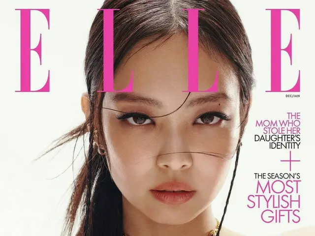 「BLACKPINK」ジェニー、「ELLE USA」のカバーを飾る…グラビアで腹筋披露も