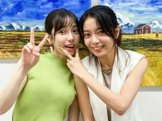 島崎遥香、”親友であり師匠のような美織”森カンナと仲良し2ショット