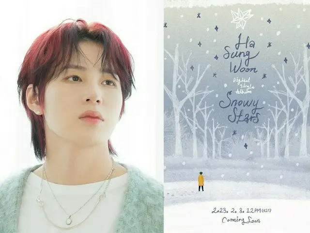 ハ・ソンウン、軍服務中にファンたちにサプライズプレゼント…8日に新曲「Snowy Stars」をリリース