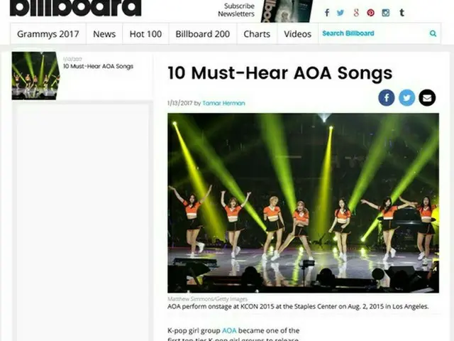 アメリカ・ビルボードでも大絶賛の「AOA」！新曲のみならずグループの成長過程も注目される⁉