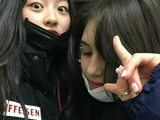 元「I.O.I」チョン・ソミ＆タレントのイ・スミン、“親友ショット”を見せる♪